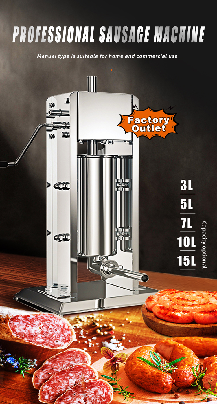 βιομηχανική μηχανή παρασκευής λουκάνικων